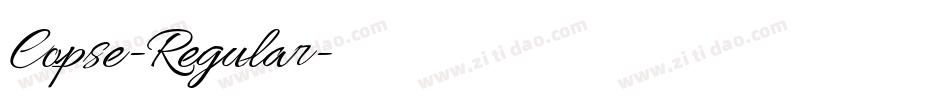 Copse-Regular字体转换