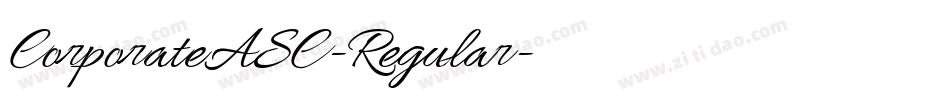 CorporateASC-Regular字体转换