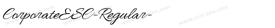 CorporateESC-Regular字体转换