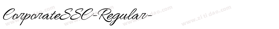 CorporateSSC-Regular字体转换