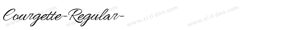 Courgette-Regular字体转换 Courgette-Regular字体转换