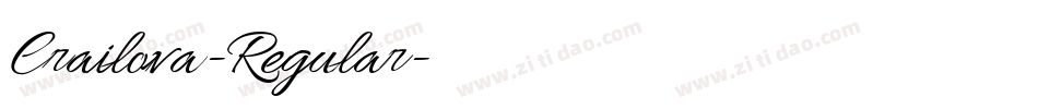Crailova-Regular字体转换 Crailova-Regular字体转换