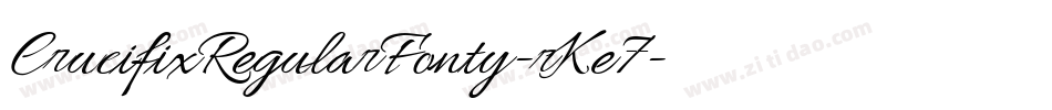 CrucifixRegularFonty-rKe7字体转换