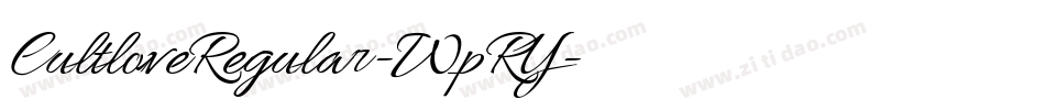 CultloveRegular-WpRY字体转换