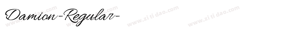 Damion-Regular字体转换