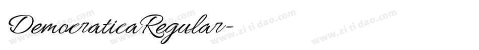 DemocraticaRegular字体转换