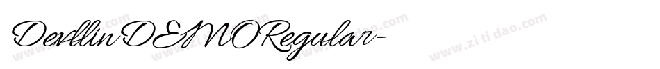 DevllinDEMORegular字体转换