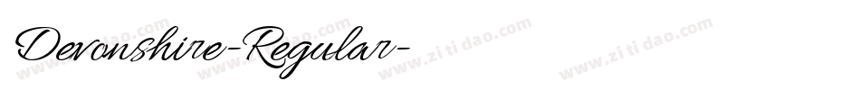 Devonshire-Regular字体转换