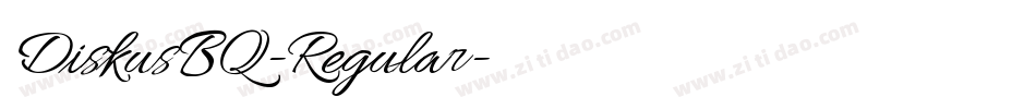 DiskusBQ-Regular字体转换