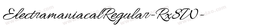 ElectramaniacalRegular-Rx8W字体转换
