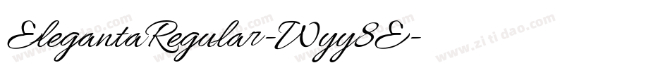 ElegantaRegular-Wyy8E字体转换