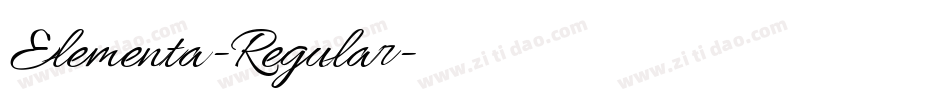 Elementa-Regular字体转换