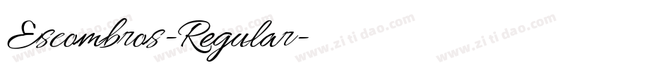 Escombros-Regular字体转换