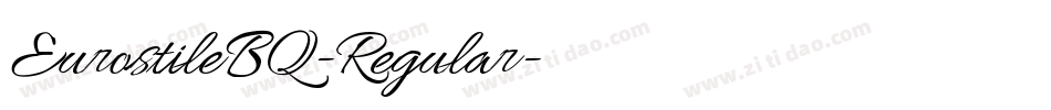 EurostileBQ-Regular字体转换