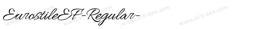 EurostileEF-Regular字体转换