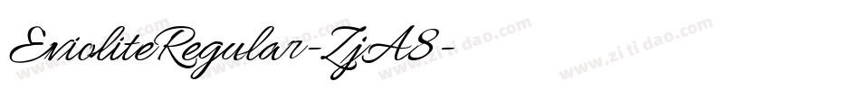 EvioliteRegular-ZjA8字体转换