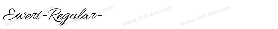Ewert-Regular字体转换