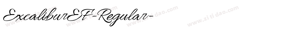 ExcaliburEF-Regular字体转换
