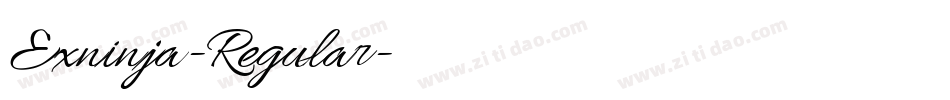 Exninja-Regular字体转换