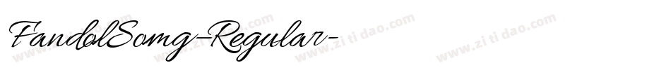 FandolSomg–Regular字体转换