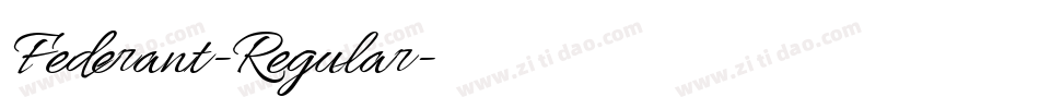 Federant-Regular字体转换