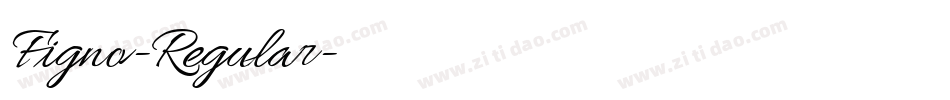 Figno-Regular字体转换