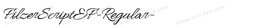 FilzerScriptEF-Regular字体转换