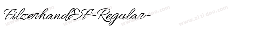 FilzerhandEF-Regular字体转换