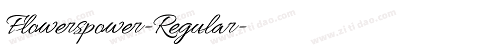 Flowerspower-Regular字体转换