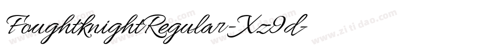 FoughtknightRegular-Xz9d字体转换