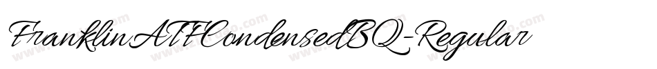 FranklinATFCondensedBQ-Regular字体转换