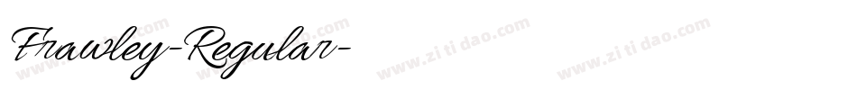 Frawley-Regular字体转换