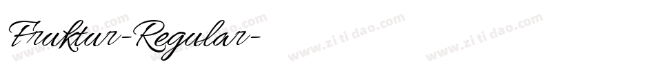 Fruktur-Regular字体转换