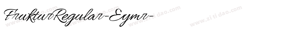 FrukturRegular-Eymr字体转换