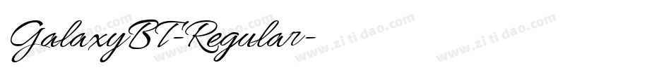 GalaxyBT-Regular字体转换