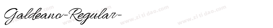 Galdeano-Regular字体转换