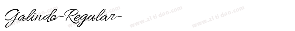 Galindo-Regular字体转换
