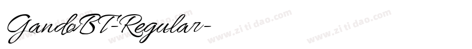 GandoBT-Regular字体转换
