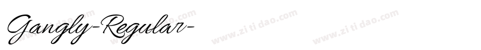 Gangly-Regular字体转换