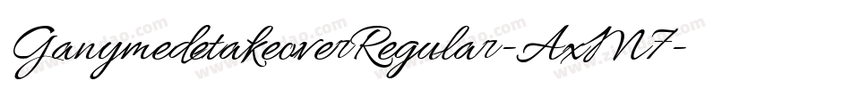 GanymedetakeoverRegular-AxM7字体转换