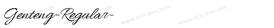 Genteng-Regular字体转换