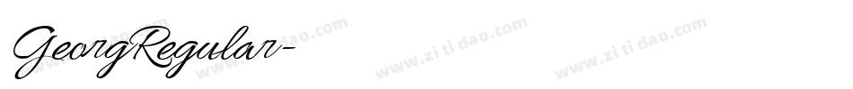 GeorgRegular字体转换