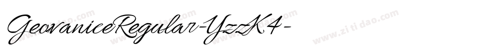 GeovaniceRegular-YzzK4字体转换
