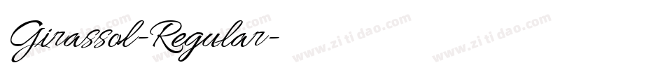 Girassol-Regular字体转换