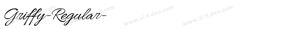 Griffy-Regular字体转换