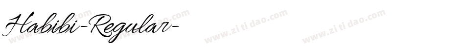 Habibi-Regular字体转换