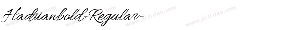 Hadrianbold-Regular字体转换
