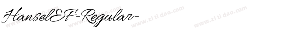 HanselEF-Regular字体转换