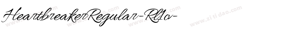 HeartbreakerRegular-Rl1o字体转换
