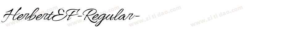 HerbertEF-Regular字体转换
